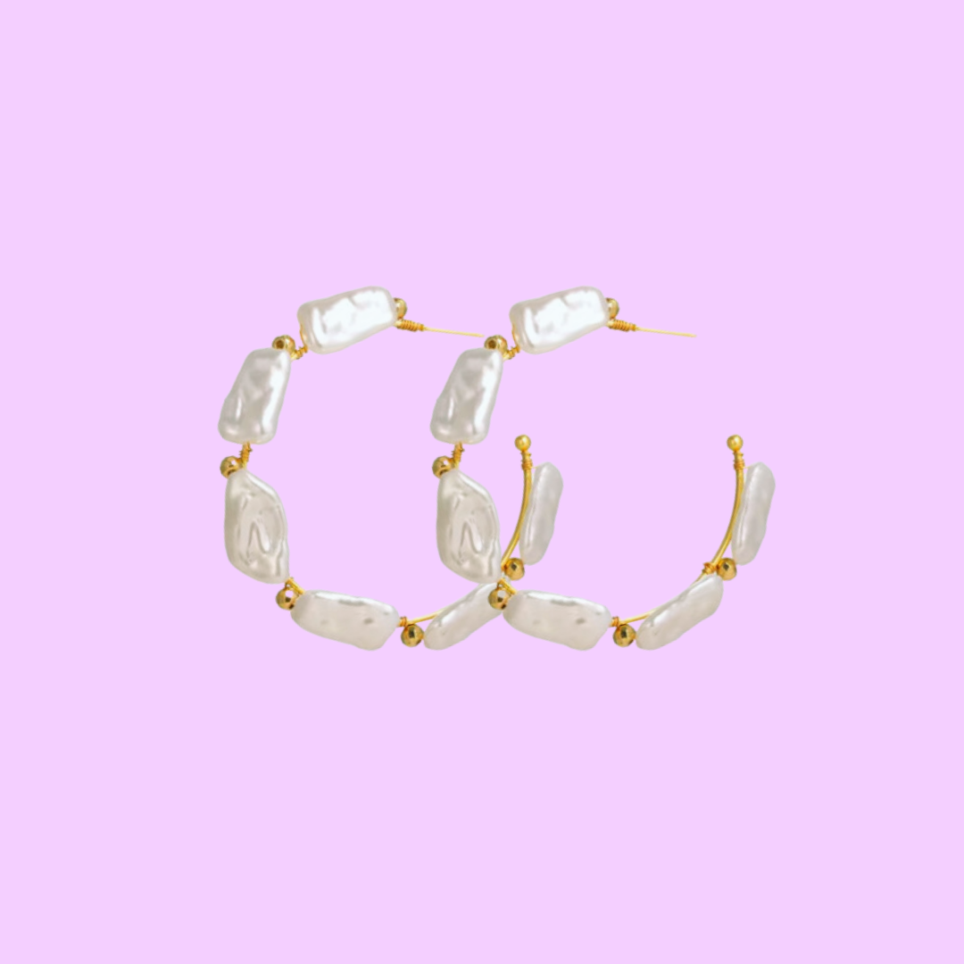 Pearl hoops